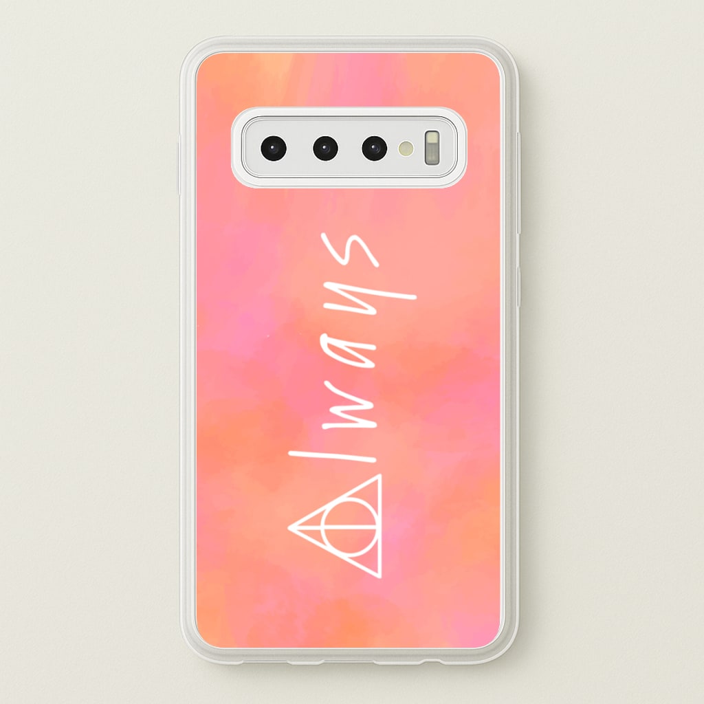 Deathly Always - Harry Potter Phone Case for Galaxy S10