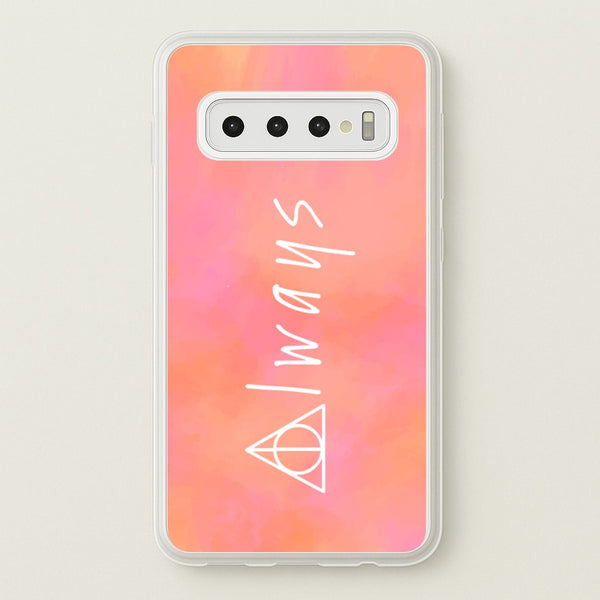 Deathly Always - Harry Potter Phone Case for Galaxy S10
