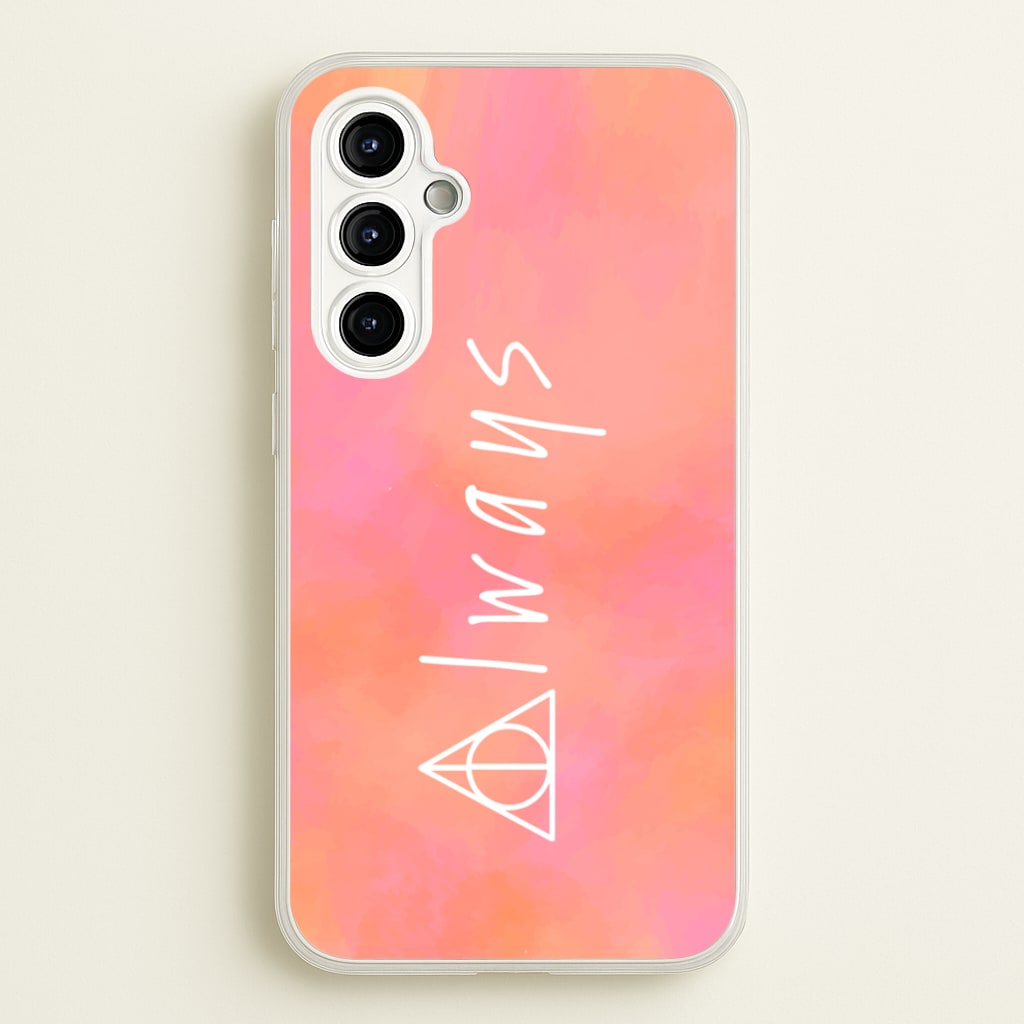 Deathly Always - Harry Potter Phone Case for Galaxy A54