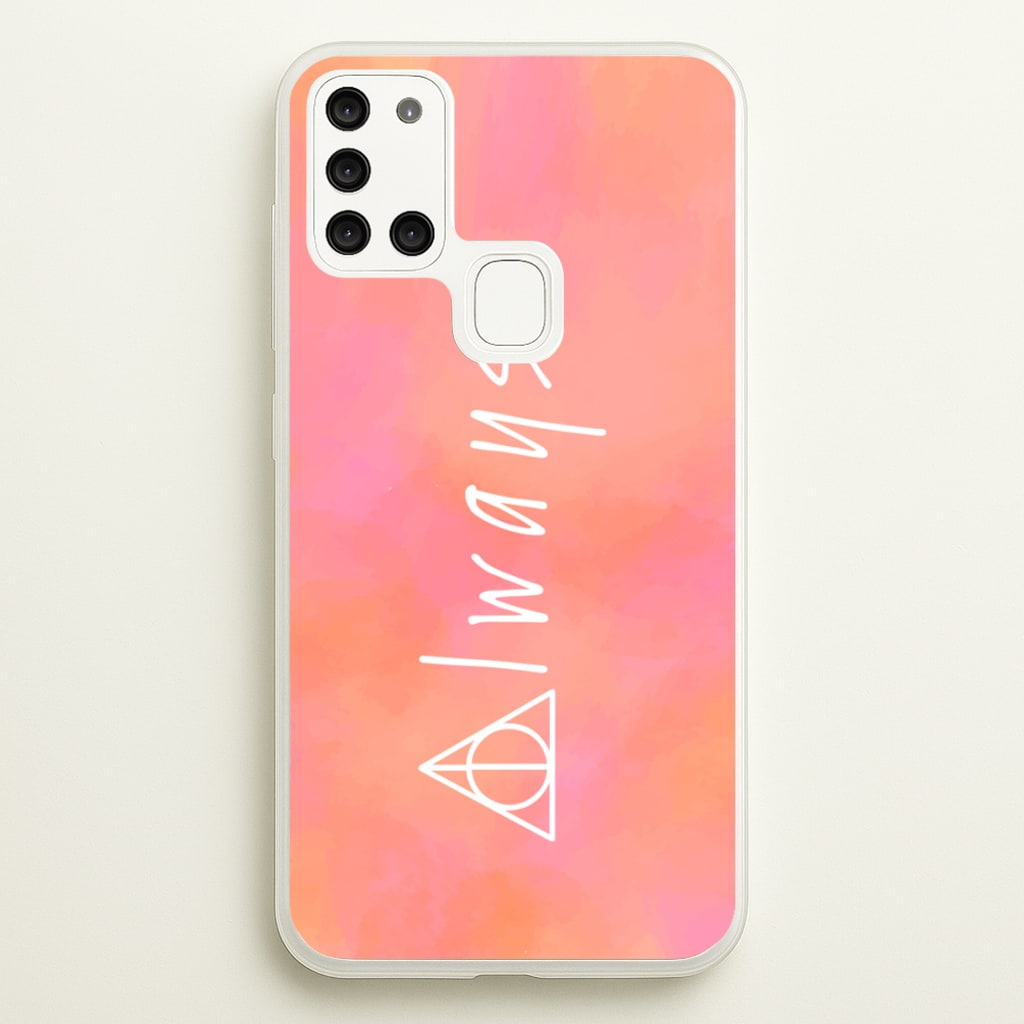 Deathly Always - Harry Potter Phone Case for Galaxy A21s
