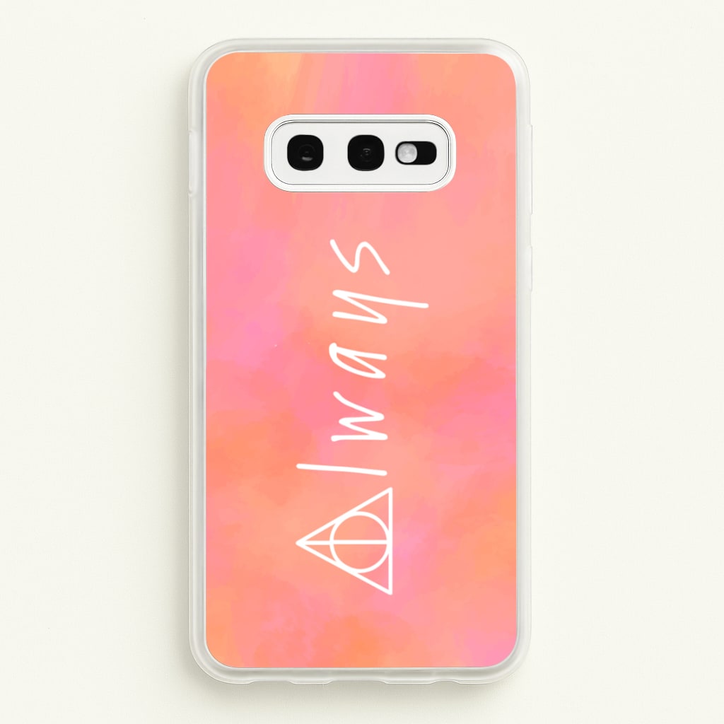 Deathly Always - Harry Potter Phone Case for Galaxy S10e