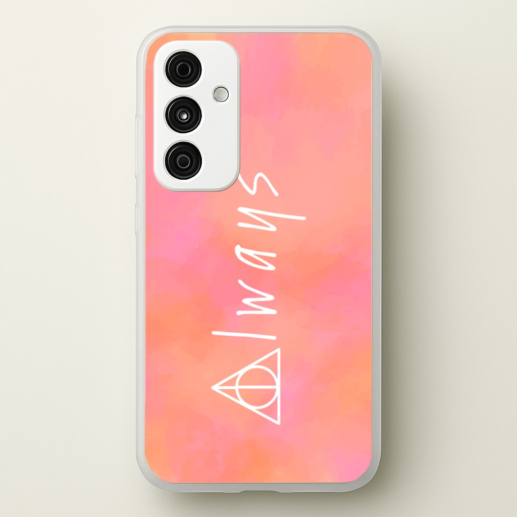 Deathly Always - Harry Potter Phone Case for Galaxy A55