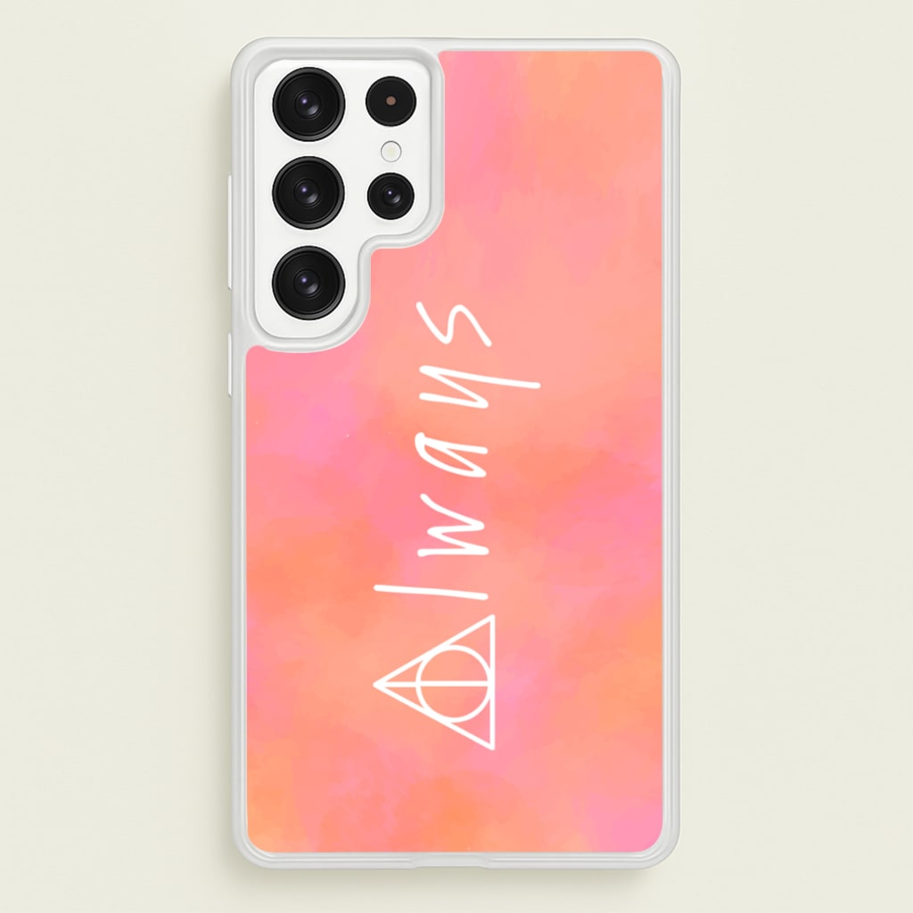 Deathly Always - Harry Potter Phone Case for Galaxy S22 Ultra