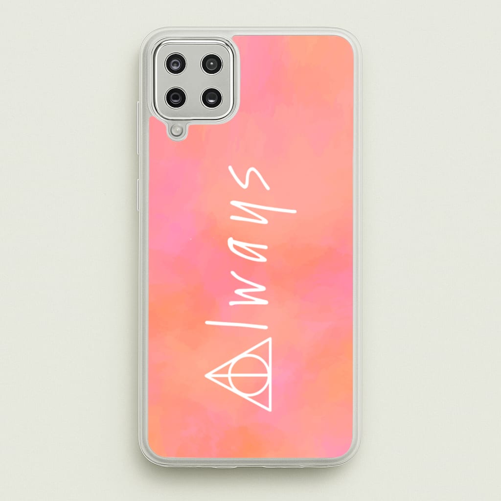 Deathly Always - Harry Potter Phone Case for Galaxy A12