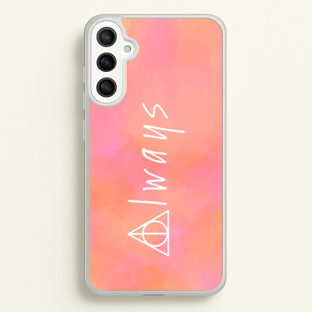 Deathly Always - Harry Potter Phone Case for Galaxy A34