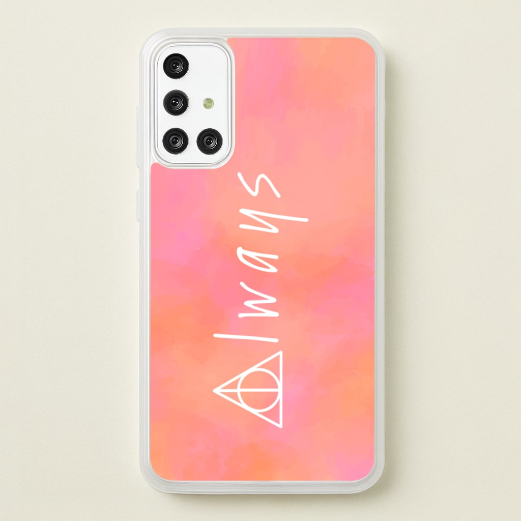 Deathly Always - Harry Potter Phone Case for Galaxy A71