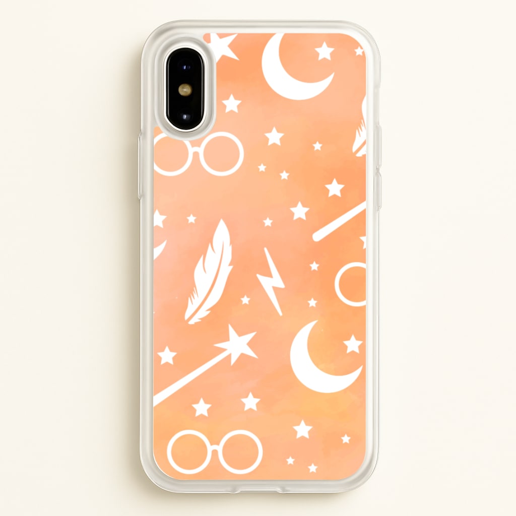 Wizard Icon Patterns - Harry Potter Phone Case for iPhone X / XS