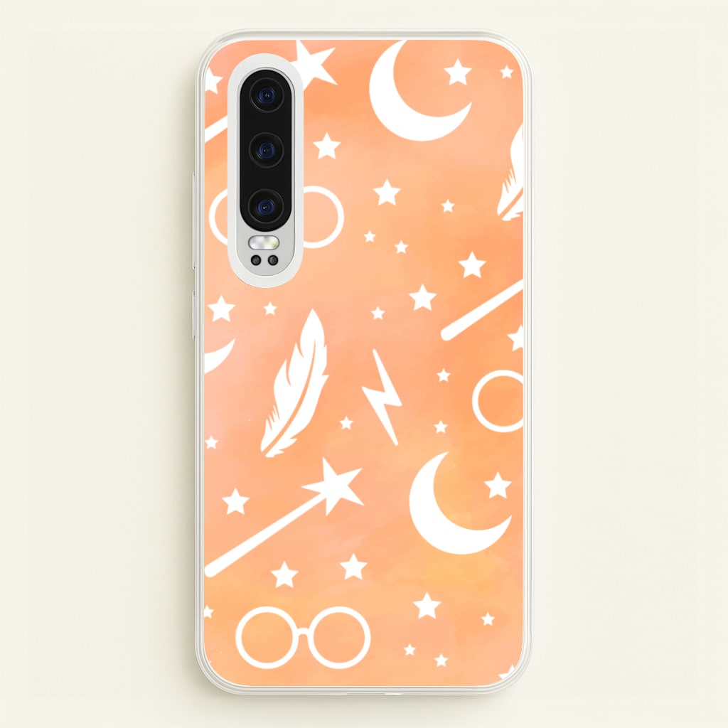 Wizard Icon Patterns - Harry Potter Phone Case for Huawei P30