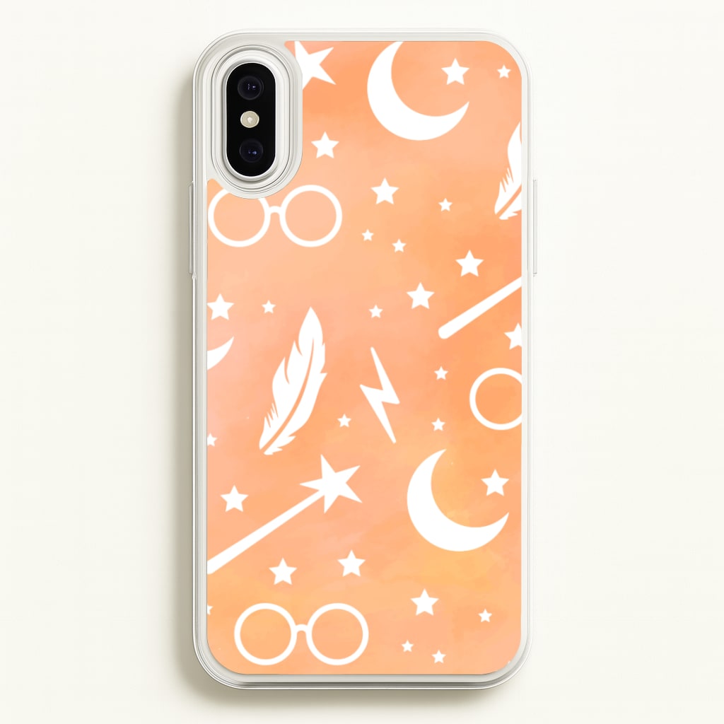 Wizard Icon Patterns - Harry Potter Phone Case for iPhone XS Max