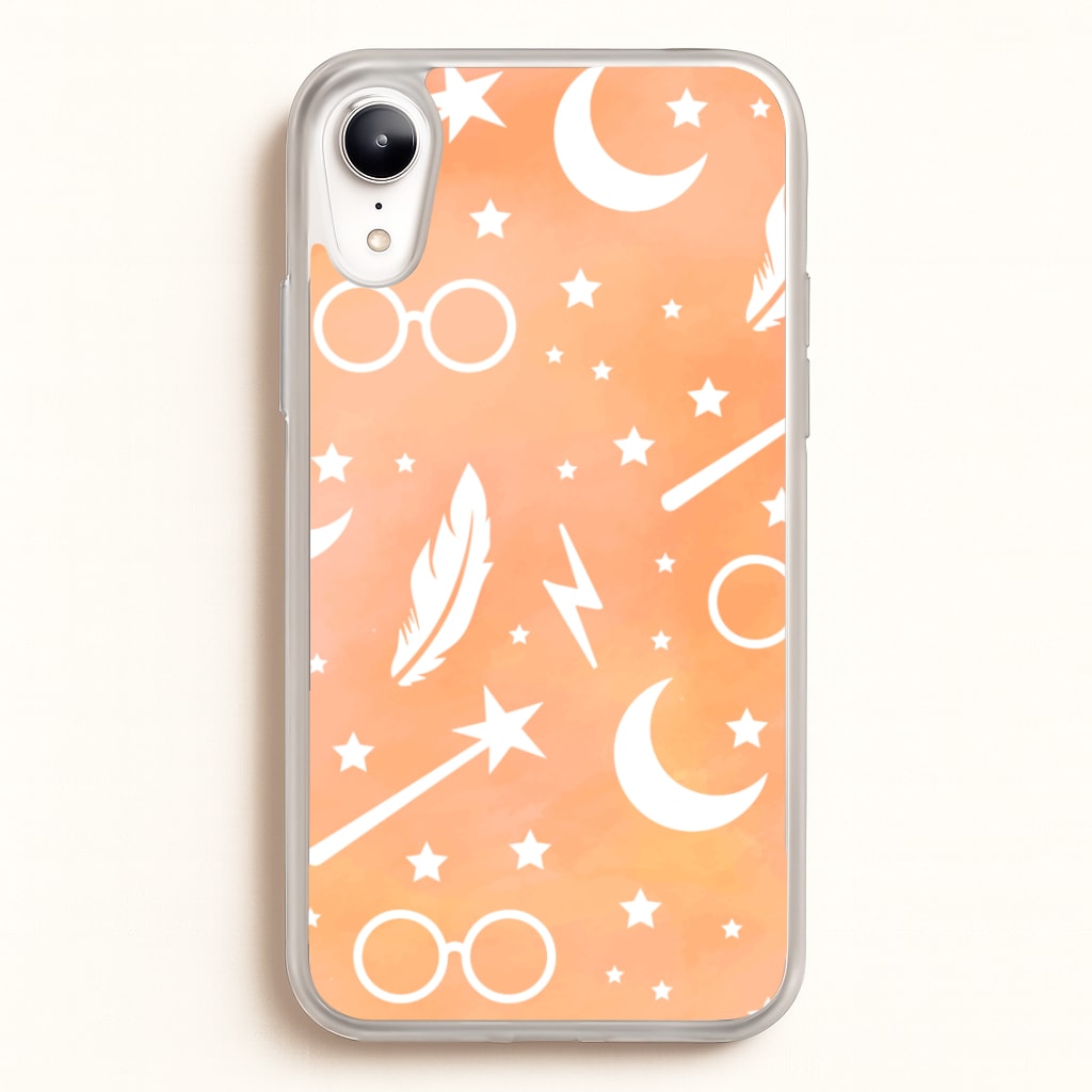 Wizard Icon Patterns - Harry Potter Phone Case for iPhone XR