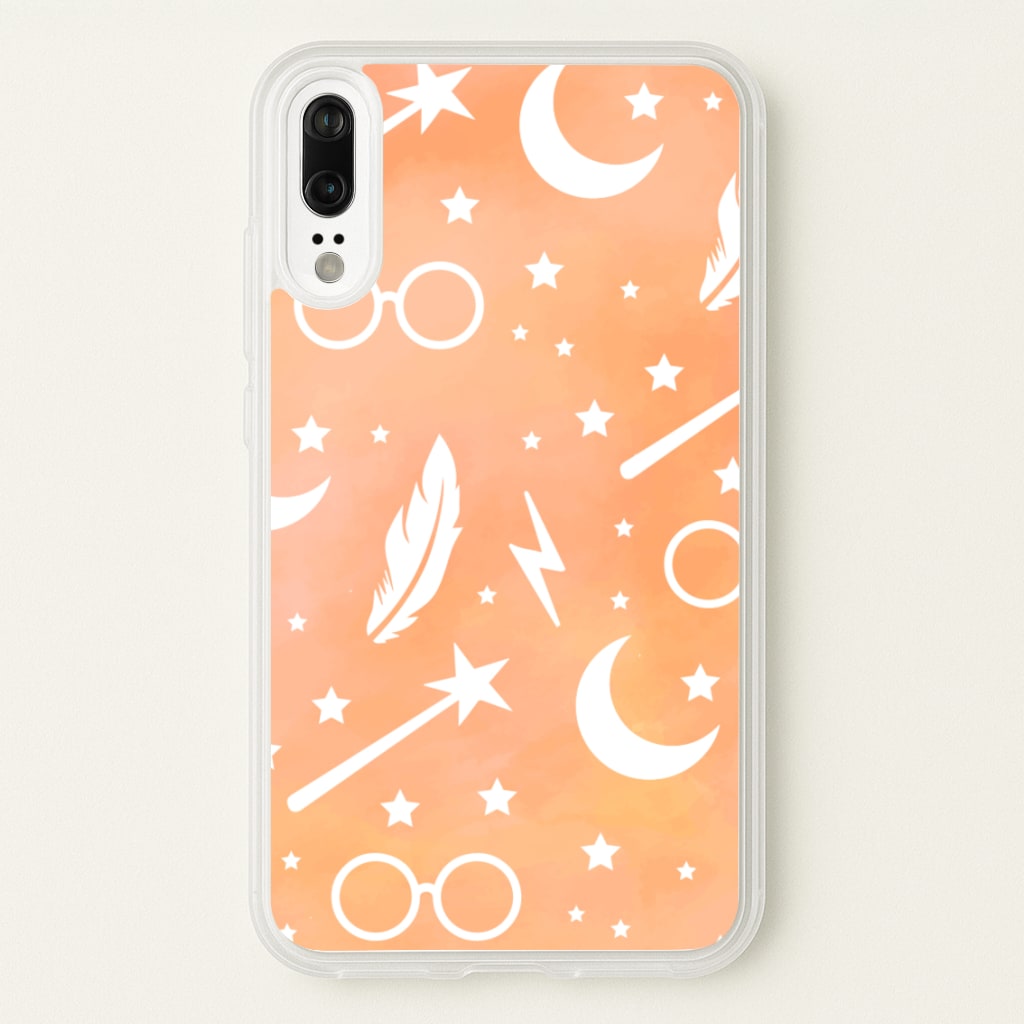Wizard Icon Patterns - Harry Potter Phone Case for Huawei P20