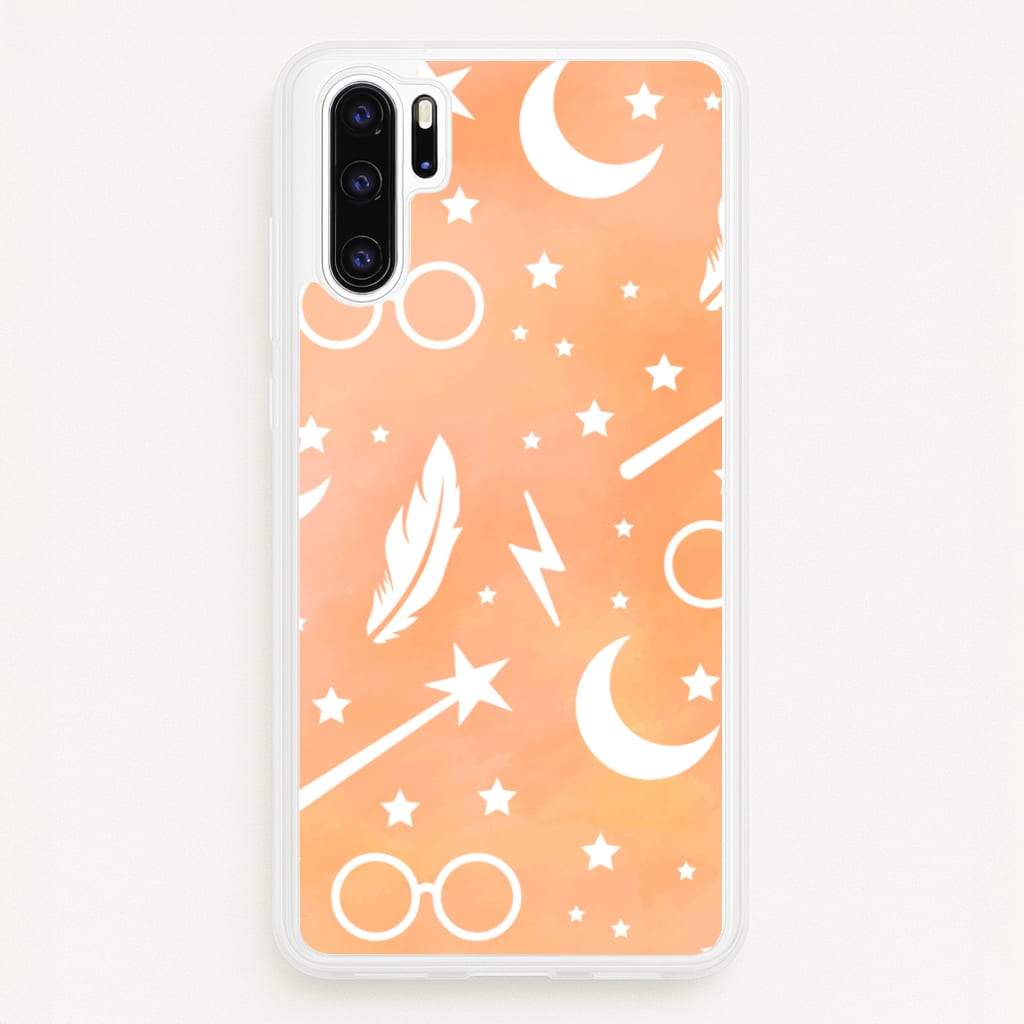 Wizard Icon Patterns - Harry Potter Phone Case for Huawei P30 Pro