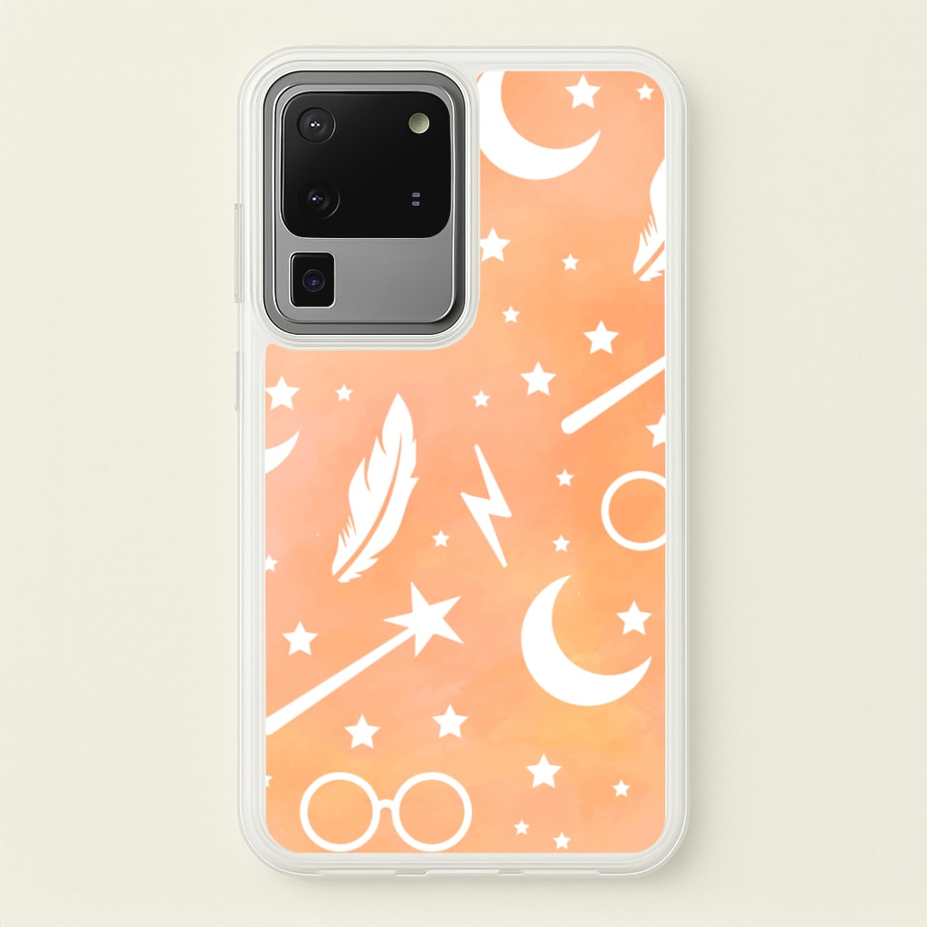 Wizard Icon Patterns - Harry Potter Phone Case for Galaxy S20 Ultra