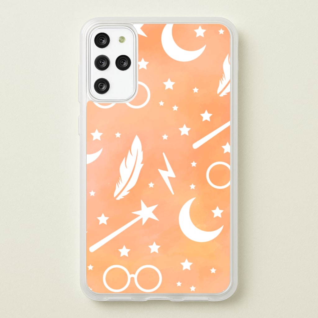 Wizard Icon Patterns - Harry Potter Phone Case for Galaxy S20 Plus