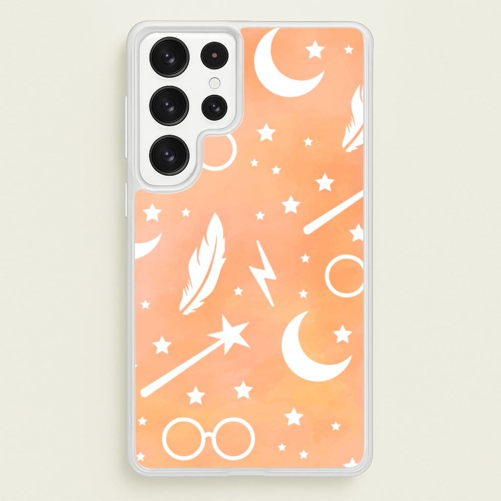 Wizard Icon Patterns - Harry Potter Phone Case for Galaxy S23 Ultra