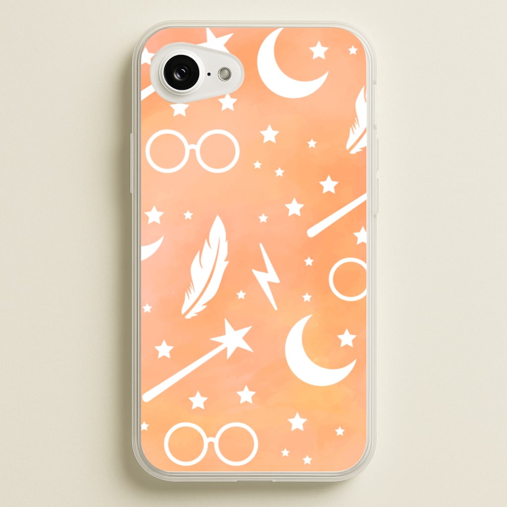 Wizard Icon Patterns - Harry Potter Phone Case for iPhone 16e