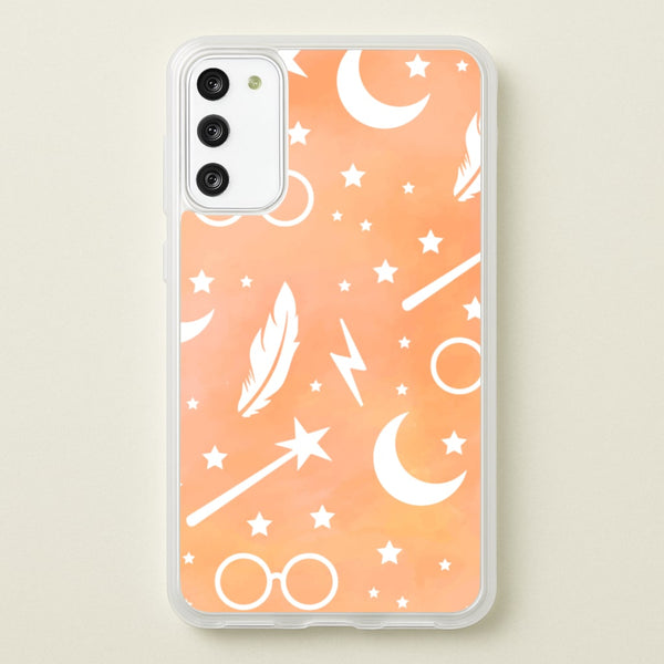 Wizard Icon Patterns - Harry Potter Phone Case for Galaxy A41