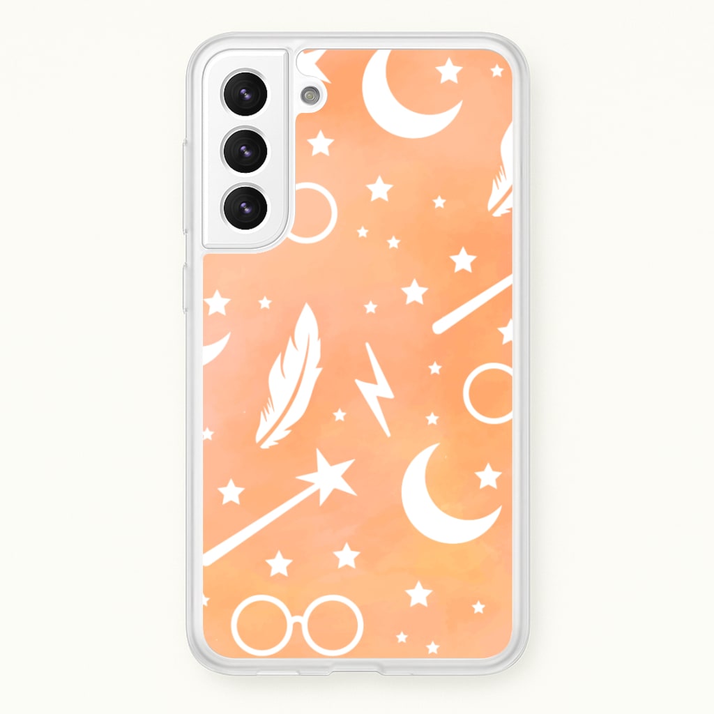 Wizard Icon Patterns - Harry Potter Phone Case for Galaxy S22