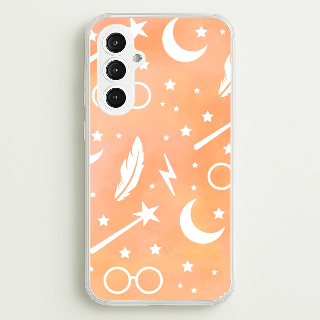 Wizard Icon Patterns - Harry Potter Phone Case for Galaxy S23FE