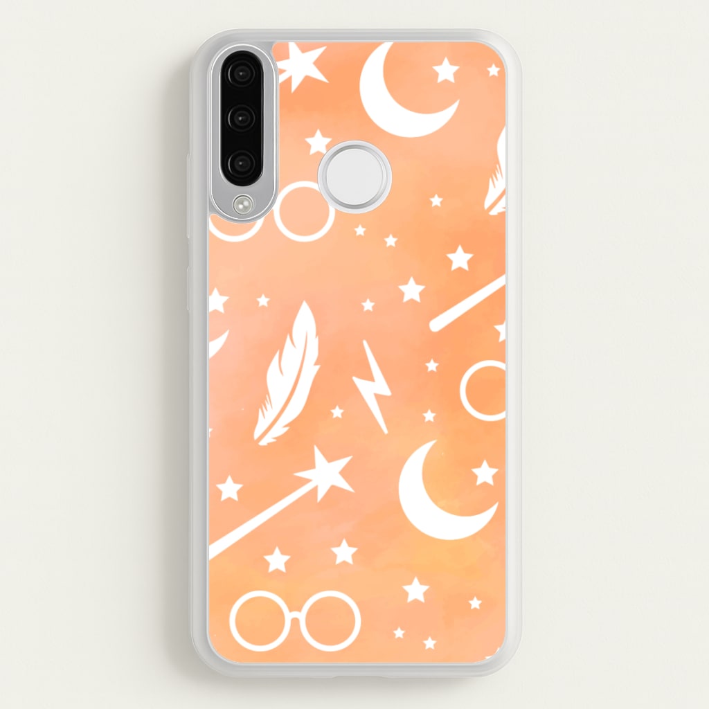 Wizard Icon Patterns - Harry Potter Phone Case for Huawei P30 Lite
