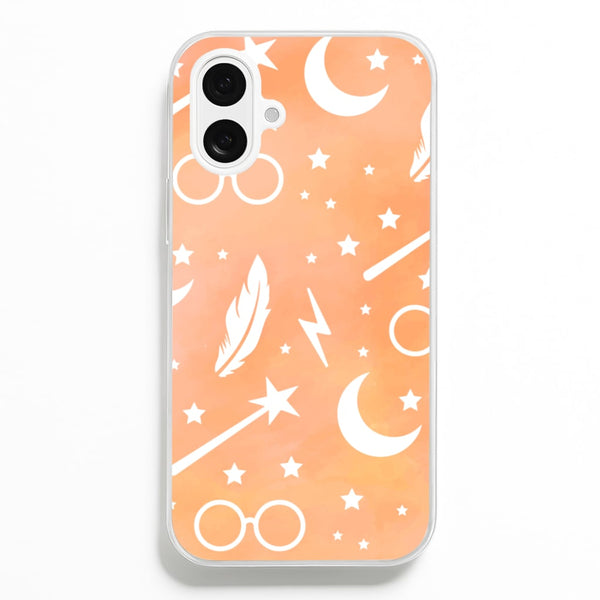 Wizard Icon Patterns - Harry Potter Phone Case for iPhone 16 Plus