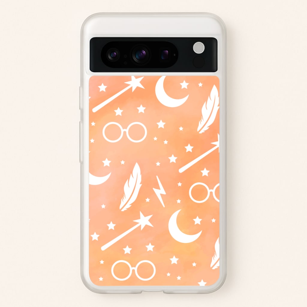 Wizard Icon Patterns - Harry Potter Phone Case for Google Pixel 8 Pro