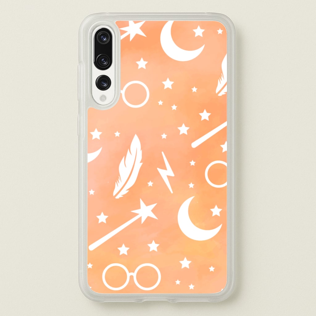 Wizard Icon Patterns - Harry Potter Phone Case for Huawei P20 Pro