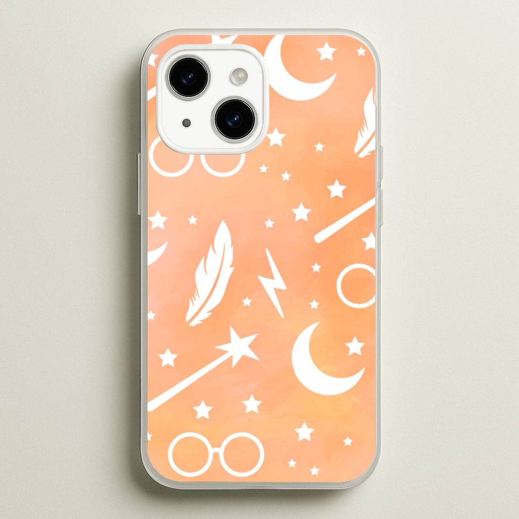 Wizard Icon Patterns - Harry Potter Phone Case for iPhone 15 Plus