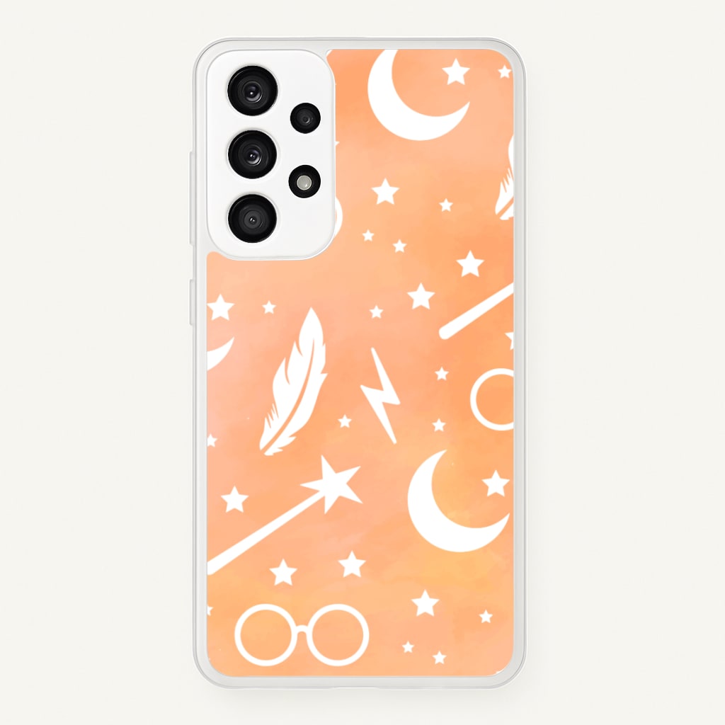 Wizard Icon Patterns - Harry Potter Phone Case for Galaxy A53
