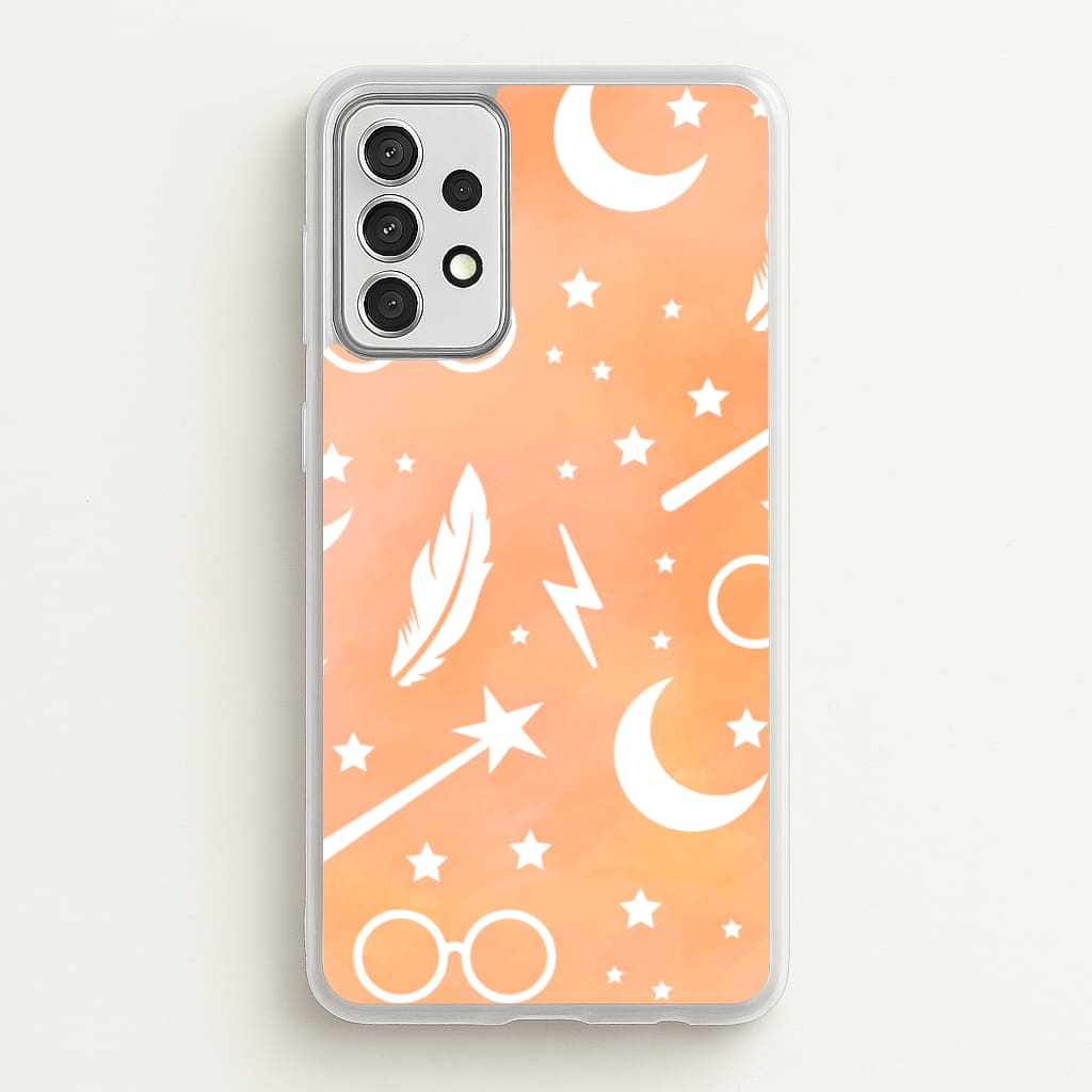 Wizard Icon Patterns - Harry Potter Phone Case for Galaxy A52 / A52s