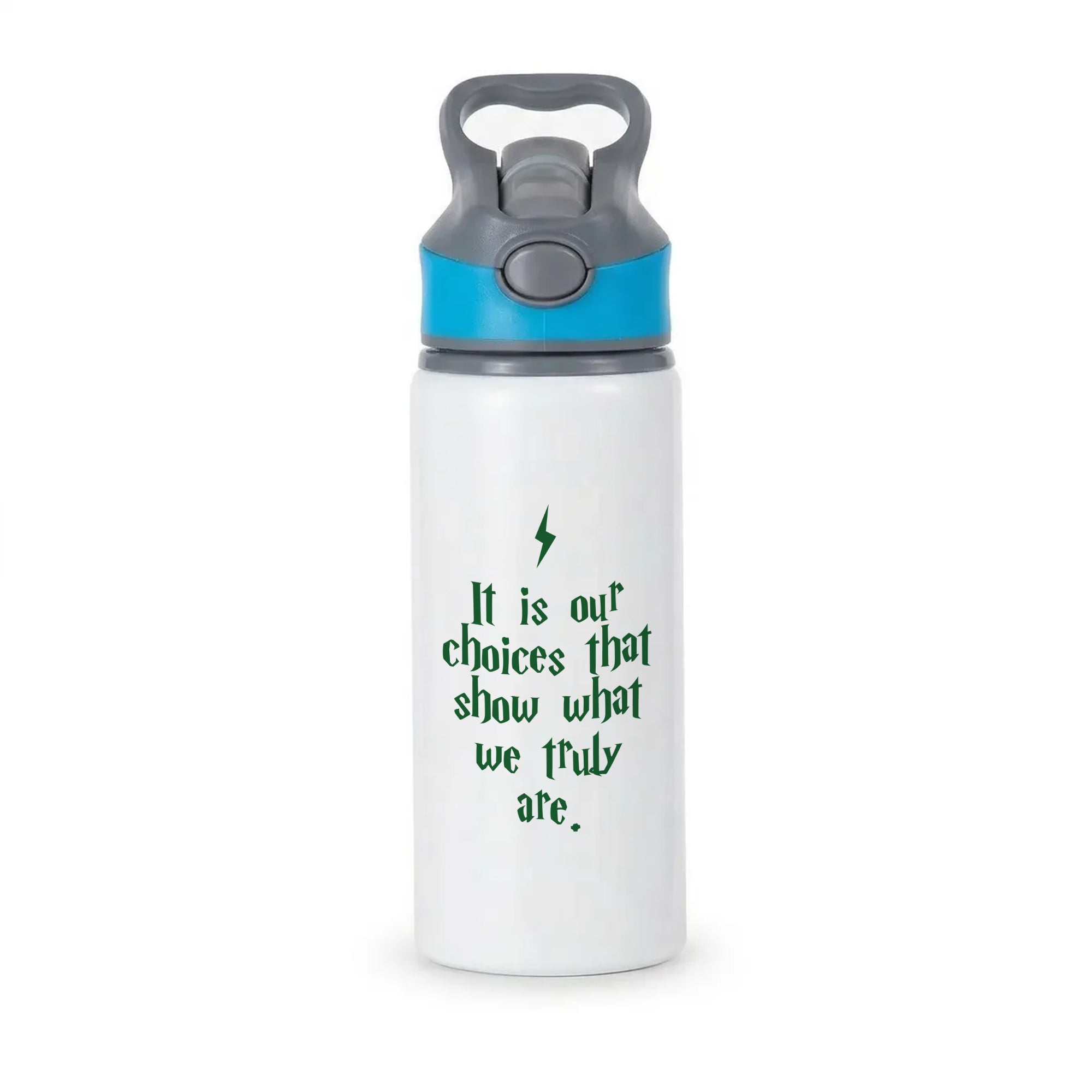 It Is Our Choices Active Water Bottle - Blue