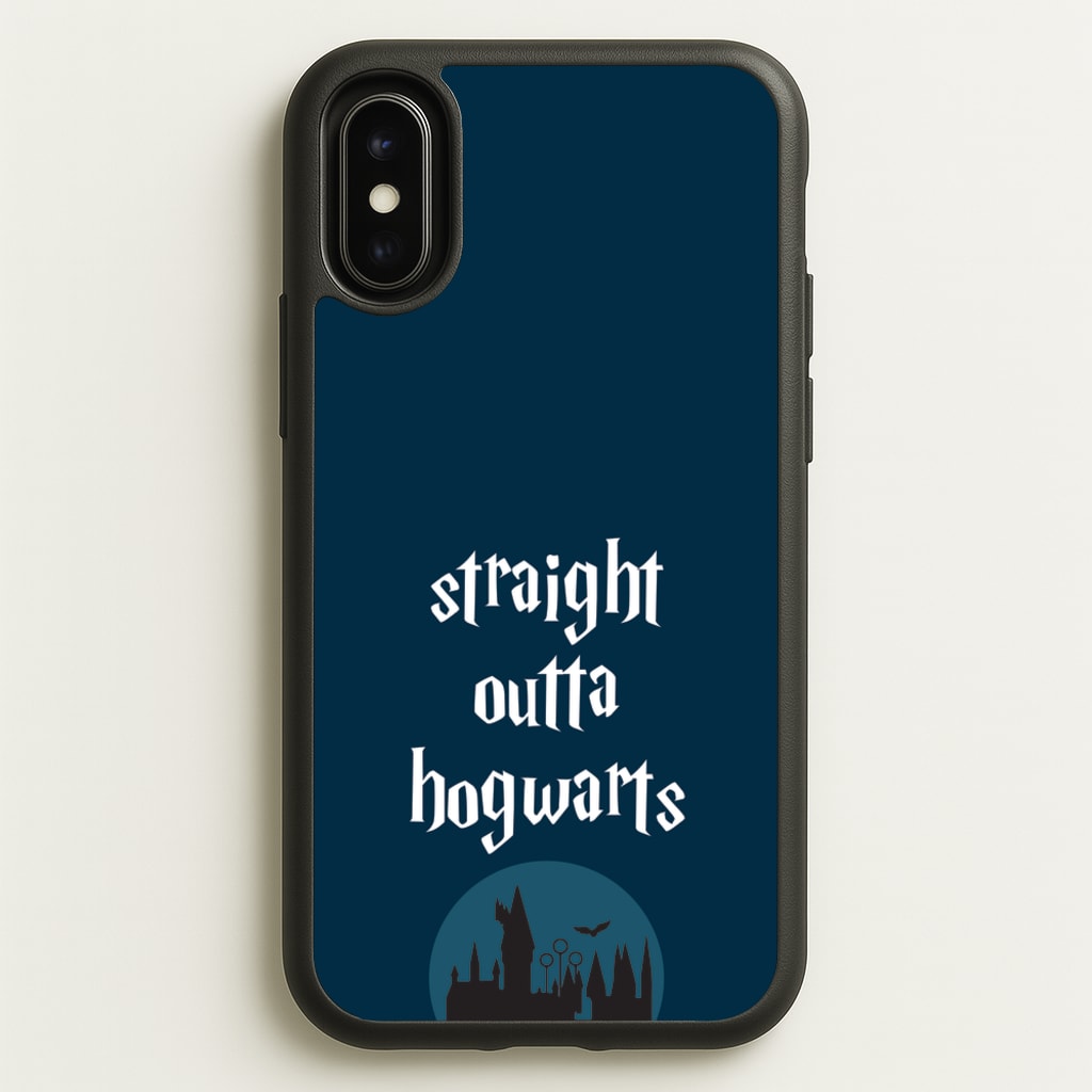 Straight Outta Hogwarts - Harry Potter Phone Case for iPhone X / XS