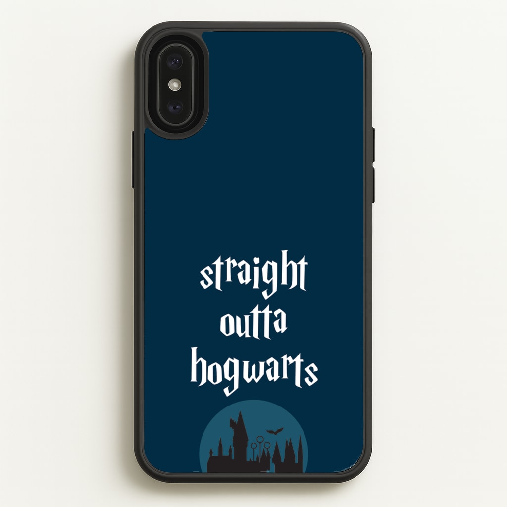 Straight Outta Hogwarts - Harry Potter Phone Case for iPhone XS Max