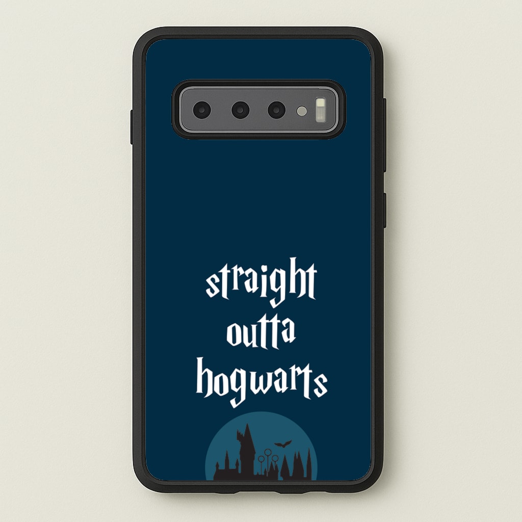 Straight Outta Hogwarts - Harry Potter Phone Case for Galaxy S10 Plus