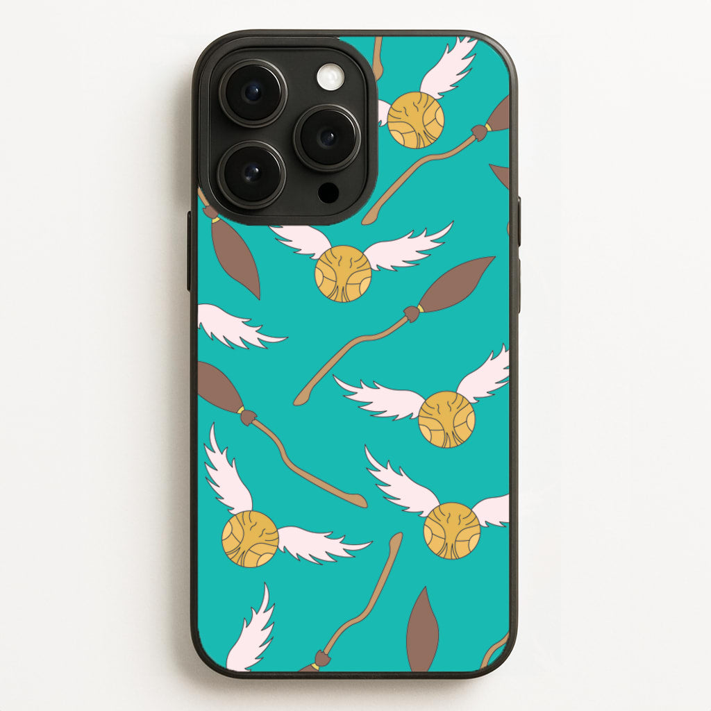 Quidditch Pattern - Harry Potter - Harry Potter Phone Case for iPhone 16 Pro Max
