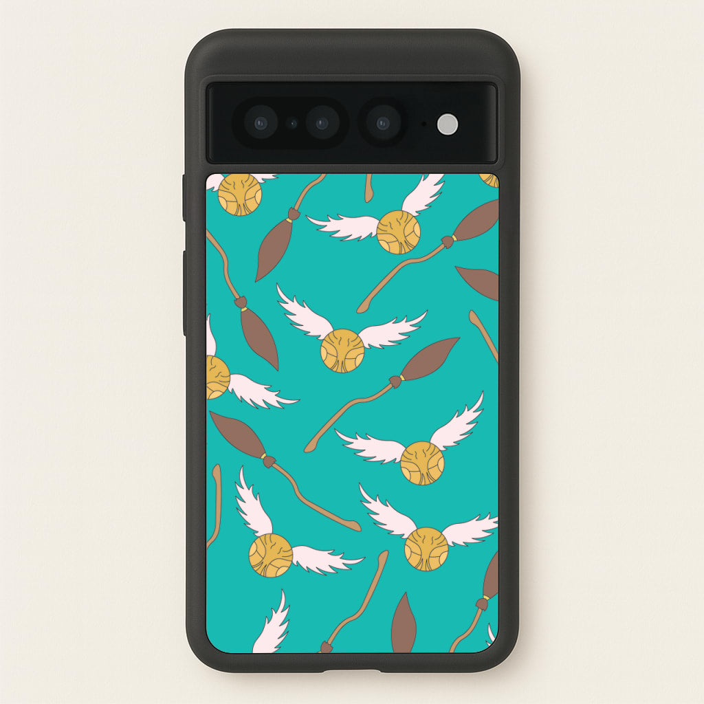 Quidditch Pattern - Harry Potter - Harry Potter Phone Case for Google Pixel 7 Pro