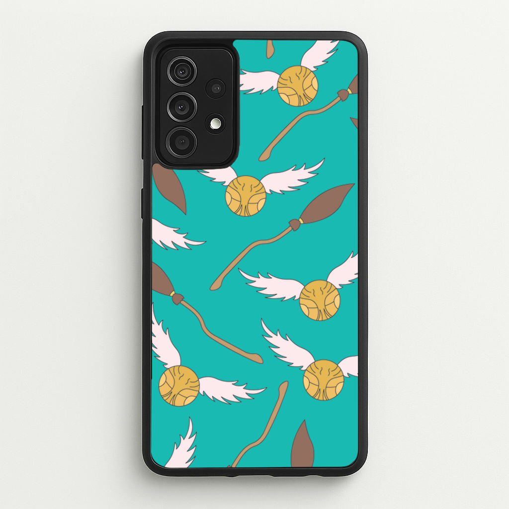 Quidditch Pattern - Harry Potter - Harry Potter Phone Case for Galaxy A52 / A52s