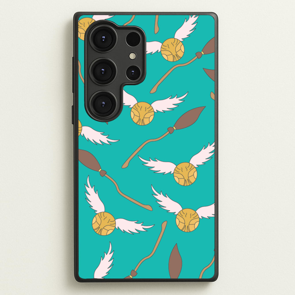 Quidditch Pattern - Harry Potter - Harry Potter Phone Case for Galaxy S25 Ultra