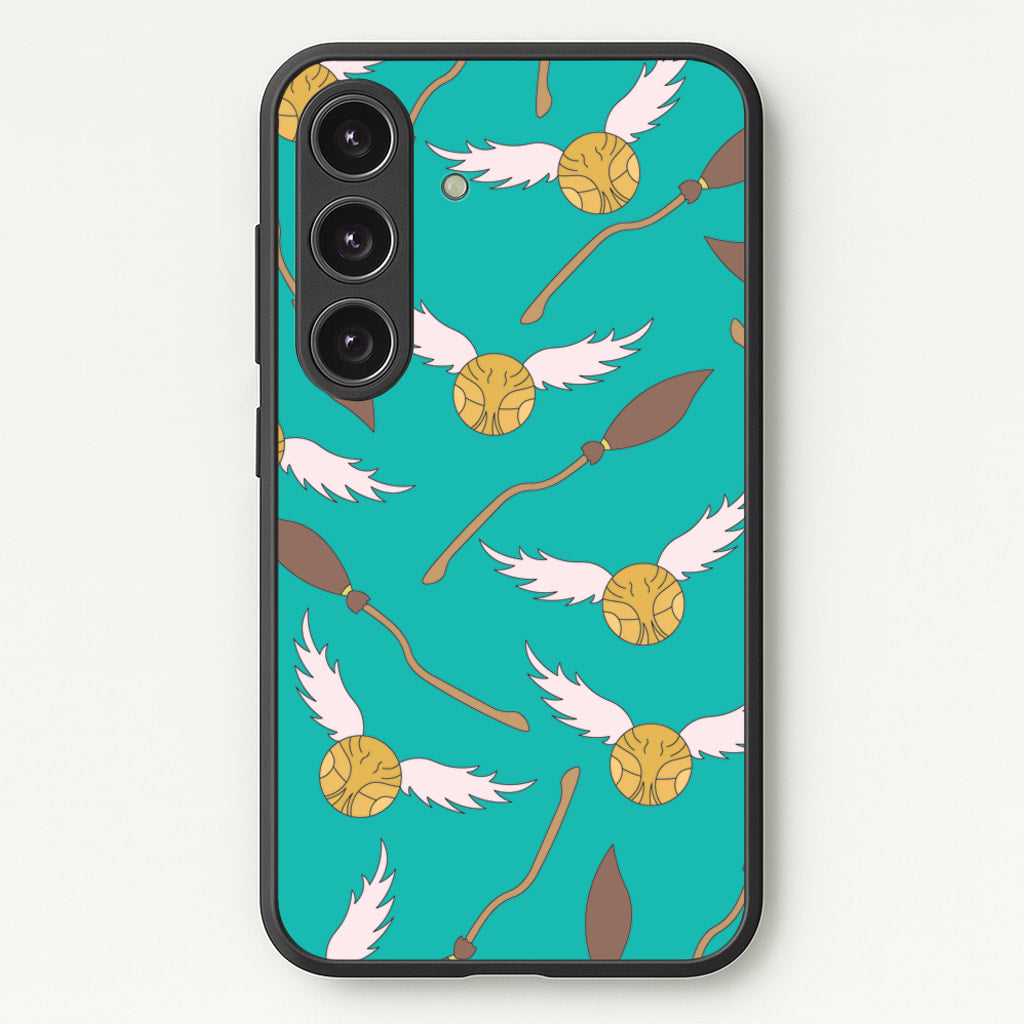 Quidditch Pattern - Harry Potter - Harry Potter Phone Case for Galaxy S25 Plus
