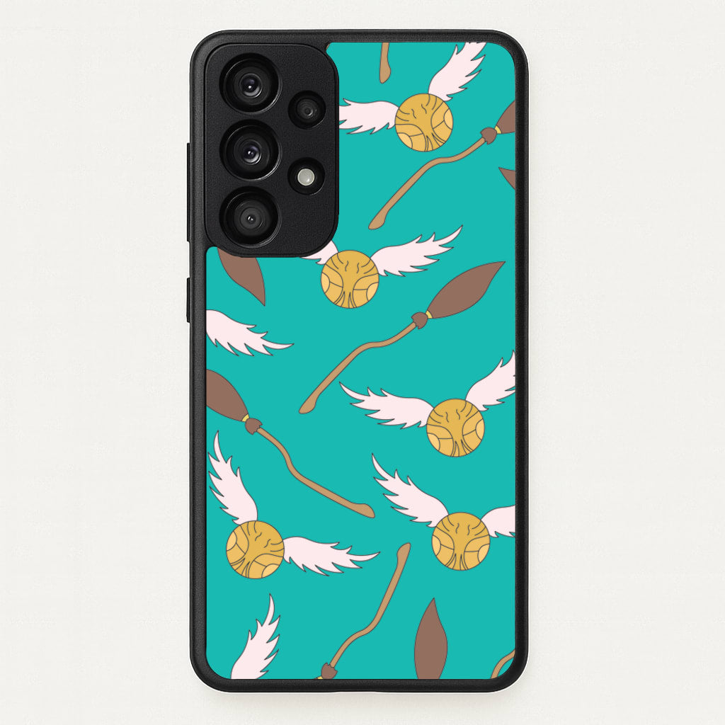 Quidditch Pattern - Harry Potter - Harry Potter Phone Case for Galaxy A53