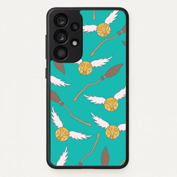 Quidditch Pattern - Harry Potter - Harry Potter Phone Case for Galaxy A53
