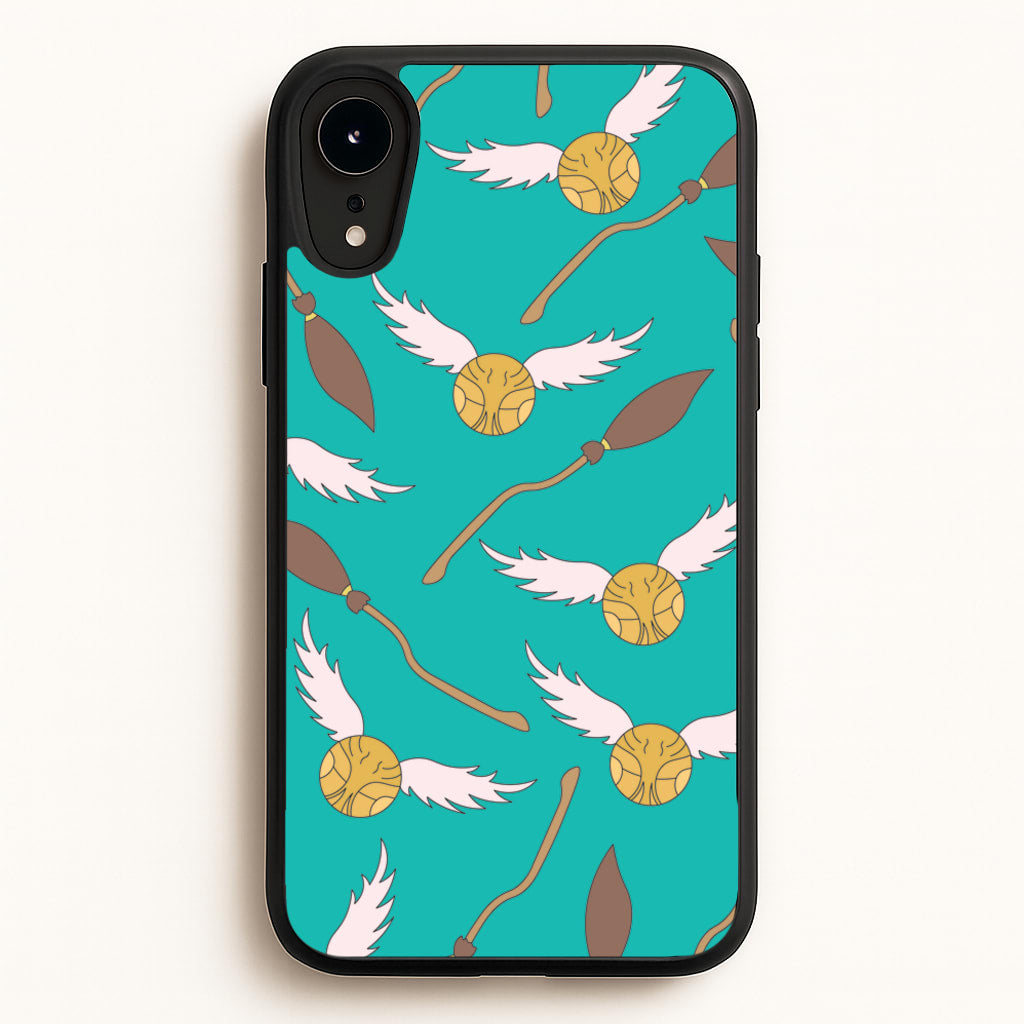 Quidditch Pattern - Harry Potter - Harry Potter Phone Case for iPhone XR