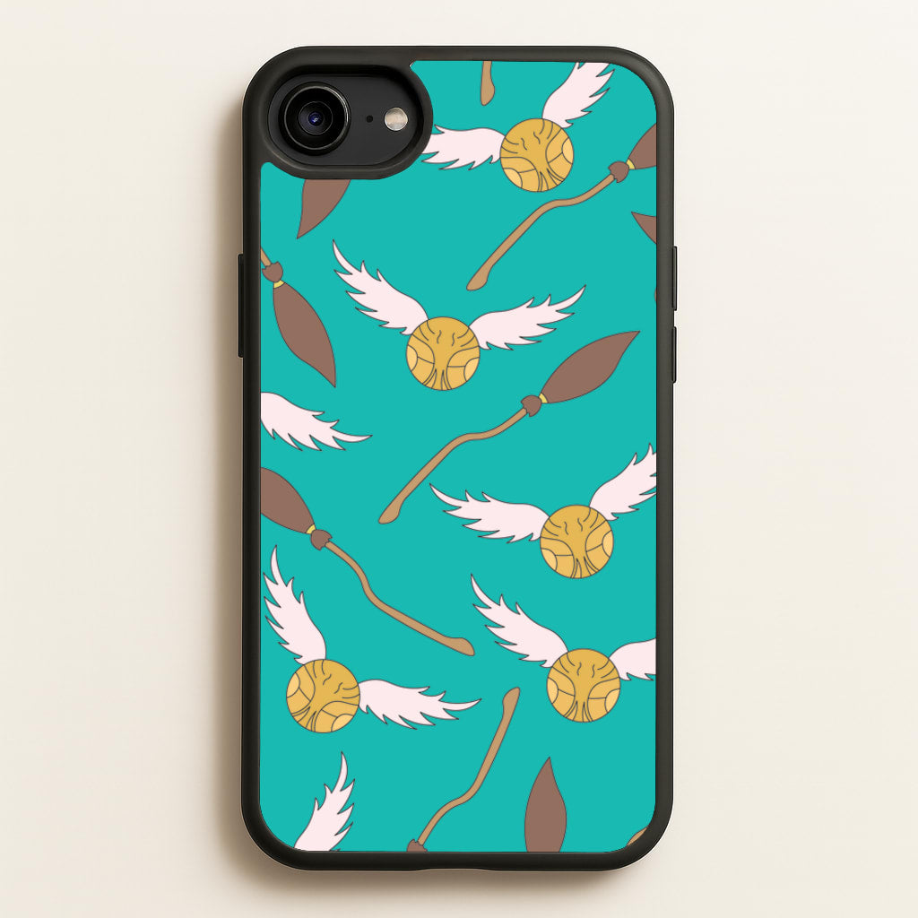 Quidditch Pattern - Harry Potter - Harry Potter Phone Case for iPhone 6 / 7 / 8 / SE