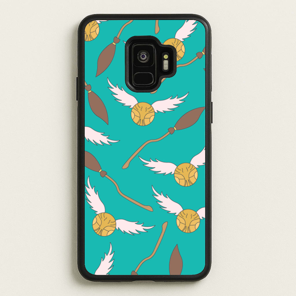 Quidditch Pattern - Harry Potter - Harry Potter Phone Case for Galaxy S9