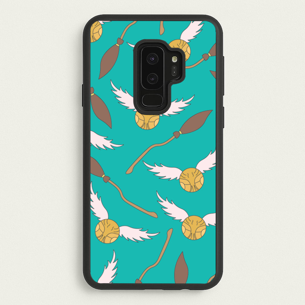 Quidditch Pattern - Harry Potter - Harry Potter Phone Case for Galaxy S9 Plus