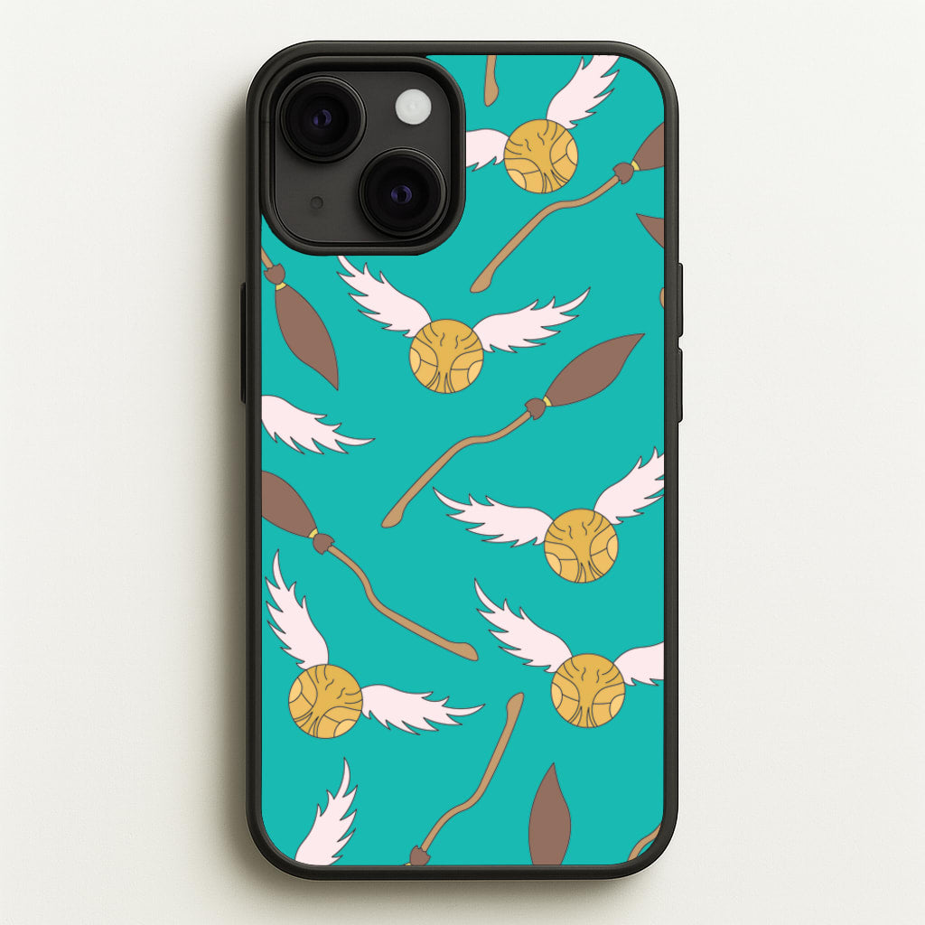 Quidditch Pattern - Harry Potter - Harry Potter Phone Case for iPhone 13 Mini