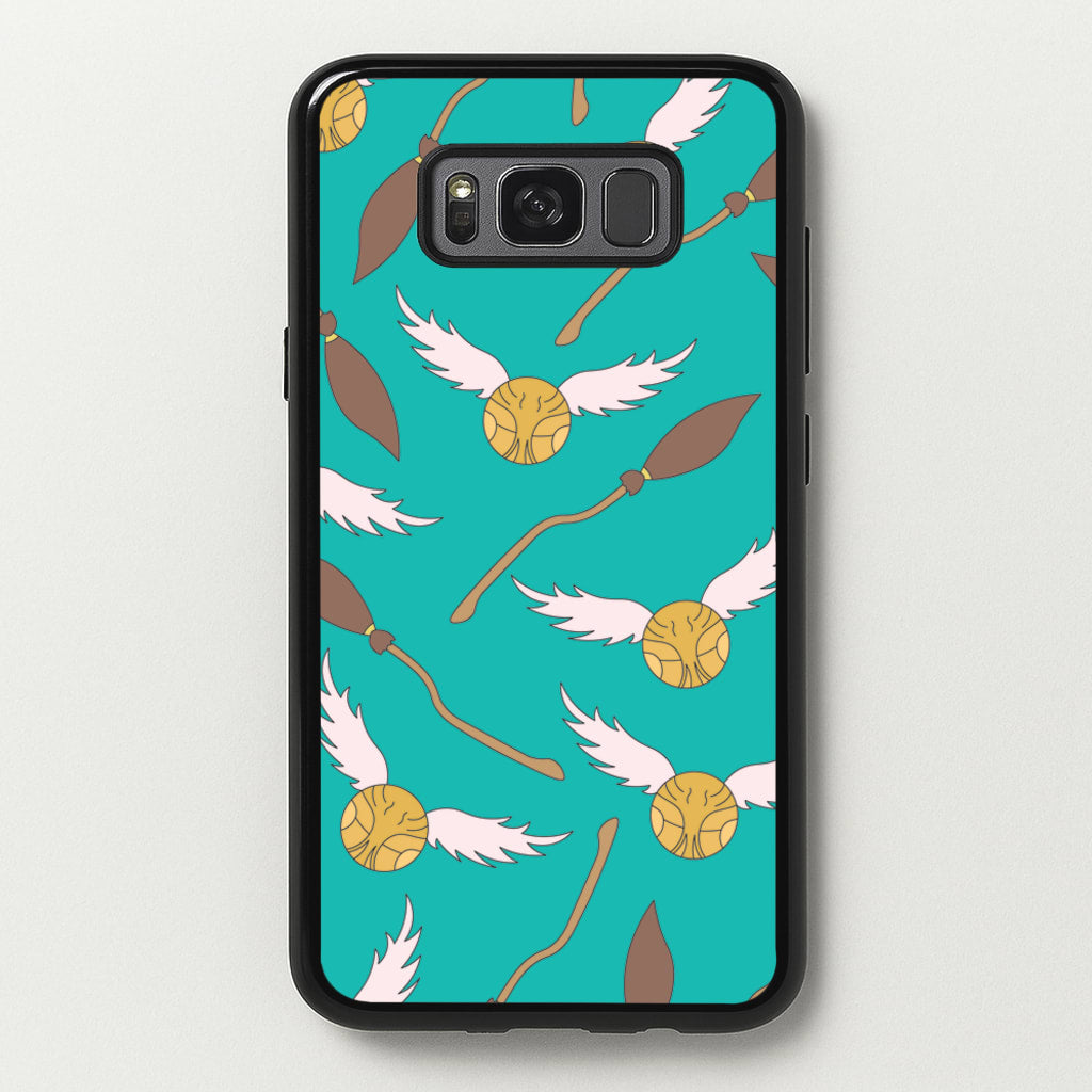 Quidditch Pattern - Harry Potter - Harry Potter Phone Case for Galaxy S8 Plus
