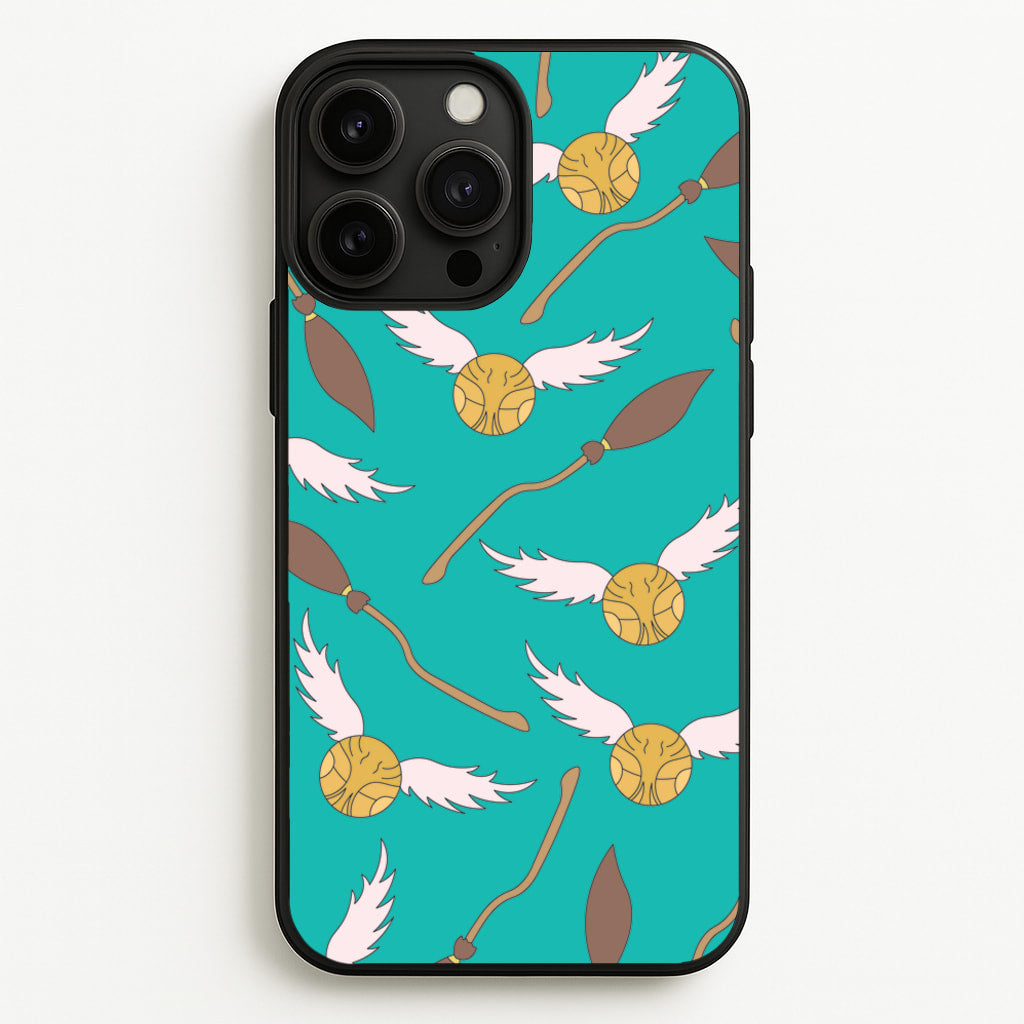 Quidditch Pattern - Harry Potter - Harry Potter Phone Case for iPhone 13 Pro Max