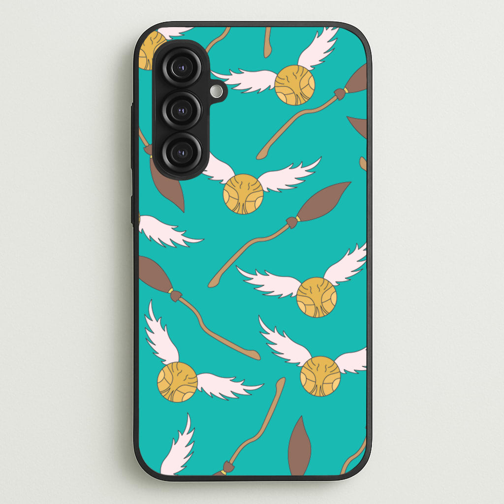 Quidditch Pattern - Harry Potter - Harry Potter Phone Case for Galaxy S23FE