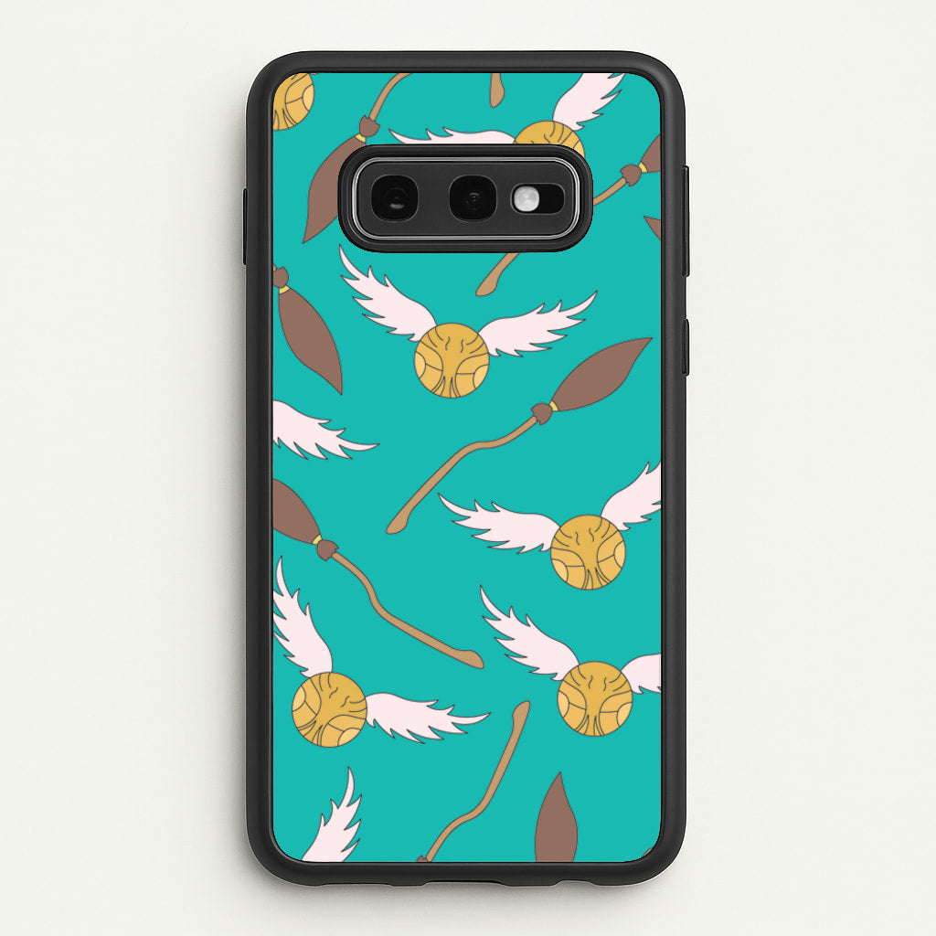 Quidditch Pattern - Harry Potter - Harry Potter Phone Case for Galaxy S10e